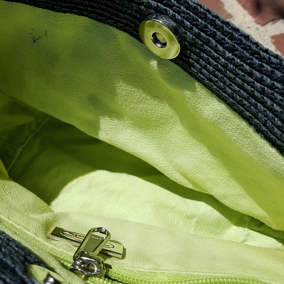 Talbots Women’s Black Paper Straw Handbag - Picture 10 of 10